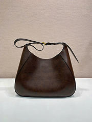 Kitlife Prada Boogie Medium Leather Bag Dark Brown 1BC300 33x22x8cm  - 4