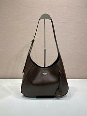 Kitlife Prada Boogie Medium Leather Bag Dark Brown 1BC300 33x22x8cm  - 3