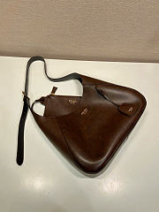 Kitlife Prada Boogie Medium Leather Bag Dark Brown 1BC300 33x22x8cm  - 2