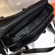 Kitlife Prada Re-Nylon and Saffiano Black Leather Shoulder Bag 2VD768 32x24x12cm  - 3
