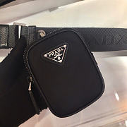 Kitlife Prada Re-Nylon and Saffiano Black Leather Shoulder Bag 2VD034 22x16x8.5cm - 5