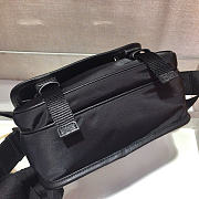 Kitlife Prada Re-Nylon and Saffiano Black Leather Shoulder Bag 2VD034 22x16x8.5cm - 4