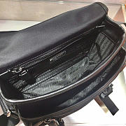 Kitlife Prada Re-Nylon and Saffiano Black Leather Shoulder Bag 2VD034 22x16x8.5cm - 2