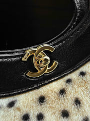 Kitlife Chanel 31 Bag Shiny Lambskin Pony Hair Cheetah Light Beige Black AS4133 22x23x5cm - 2
