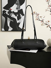Kitlife Chanel Pretty CC Clutch With Strap Black Leather 36x12.5x13cm - 1