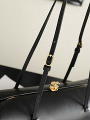 Kitlife Chanel Pretty CC Clutch With Strap Black Leather 36x12.5x13cm - 5
