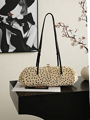 Kitlife Chanel Pony Hair Cheetah Print Pretty CC Clutch With Strap Beige 36x12.5x13cm  - 1