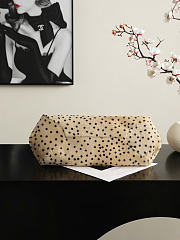 Kitlife Chanel Pony Hair Cheetah Print Pretty CC Clutch With Strap Beige 36x12.5x13cm  - 5