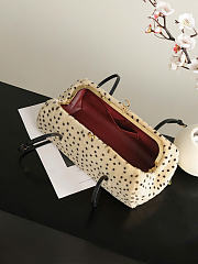 Kitlife Chanel Pony Hair Cheetah Print Pretty CC Clutch With Strap Beige 36x12.5x13cm  - 4