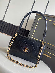 Kitlife Chanel Vintage Briefcase-style Flap Bag Black AS6112 14.5x25x5cm - 1