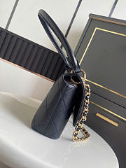 Kitlife Chanel Vintage Briefcase-style Flap Bag Black AS6112 14.5x25x5cm - 4