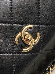 Kitlife Chanel Vintage Briefcase-style Flap Bag Black AS6112 14.5x25x5cm - 2