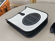 Kitlife Hermes Evelyne Black Clemence Leather & Canvas 29cm - 4