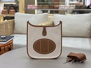 Kitlife Hermes Evelyne Brown Clemence Leather & Canvas 29cm  - 1