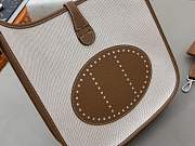 Kitlife Hermes Evelyne Brown Clemence Leather & Canvas 29cm  - 5