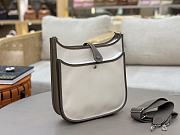 Kitlife Hermes Evelyne Gray Clemence Leather & Canvas 29cm - 4