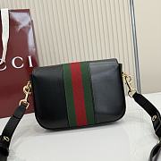 Kitlife Gucci Horsebit 1955 Small Shoulder Bag Black Leather ‎866762 21x14.5x5.5cm - 2