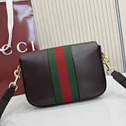 Kitlife Gucci Horsebit 1955 Small Shoulder Bag Dark Brown Leather ‎866762 21x14.5x5.5cm  - 4