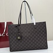 Kitlife Gucci Londra Large Tote Bag Dark Brown Canvas 875056 40x30x16cm - 1
