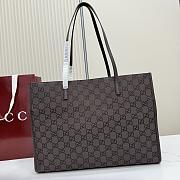 Kitlife Gucci Londra Large Tote Bag Dark Brown Canvas 875056 40x30x16cm - 5