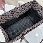 Kitlife Gucci Londra Large Tote Bag Dark Brown Canvas 875056 40x30x16cm - 2