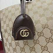 Kitlife Gucci Londra Large Tote Bag Beige Canvas 875056 40x30x16cm  - 6