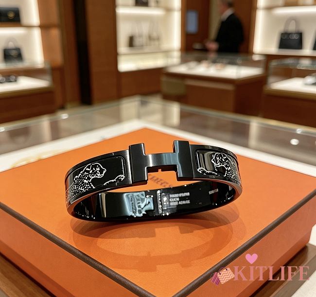 Kitlife Hermes Clic HH So Black Bracelet - 1