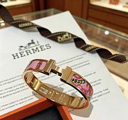 Kitlife Hermes Clic H Bracelet Mystere Pink - 1