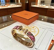 Kitlife Hermes Clic H Bracelet Mystere Pink - 6