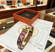 Kitlife Hermes Clic H Bracelet Mystere Pink - 3