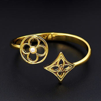 Kitlife Louis Vuitton Pearly Flower Bracelet Gold