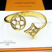 Kitlife Louis Vuitton Pearly Flower Bracelet Gold - 5