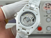 Kitlife Chanel J12 Baguette Diamond Bezel Caliber Watch White 38mm - 5