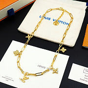 Kitlife Louis Vuitton Floral Necklace Gold - 2