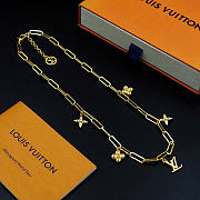 Kitlife Louis Vuitton Floral Necklace Gold - 6