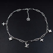 Kitlife Louis Vuitton Floral Necklace Silver  - 1