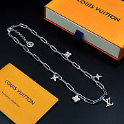 Kitlife Louis Vuitton Floral Necklace Silver  - 3