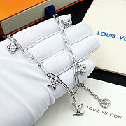 Kitlife Louis Vuitton Floral Necklace Silver  - 2