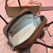 Kitlife Miu Miu Vivant Brown Nappa Leather Bag 5BB200 28x9.5x17cm - 6