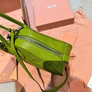 Kitlife Miu Miu Vivant Green Nappa Leather Bag 5BB200 28x9.5x17cm - 6
