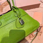 Kitlife Miu Miu Vivant Green Nappa Leather Bag 5BB200 28x9.5x17cm - 3