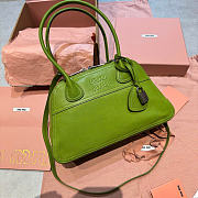 Kitlife Miu Miu Vivant Green Nappa Leather Bag 5BB200 28x9.5x17cm - 1