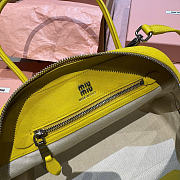 Kitlife Miu Miu Vivant Yellow Nappa Leather Bag 5BB200 28x9.5x17cm  - 5