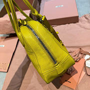 Kitlife Miu Miu Vivant Yellow Nappa Leather Bag 5BB200 28x9.5x17cm  - 2