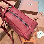 Kitlife Miu Miu Vivant Pink Nappa Leather Bag 5BB200 28x9.5x17cm  - 6