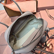 Kitlife Miu Miu Vivant Light Taupe Nappa Leather Bag 5BB200 28x9.5x17cm  - 4
