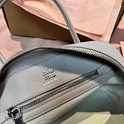 Kitlife Miu Miu Vivant Light Taupe Nappa Leather Bag 5BB200 28x9.5x17cm  - 3