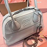 Kitlife Miu Miu Vivant Cream Nappa Leather Bag 5BB200 28x9.5x17cm  - 2