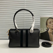 Kitlife Gucci Borsetto Medium Boston Bag Black Leather 866732 28x15x10cm  - 4