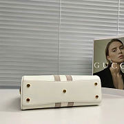 Kitlife Gucci Borsetto Medium Boston Bag White Leather 866732 28x15x10cm  - 6